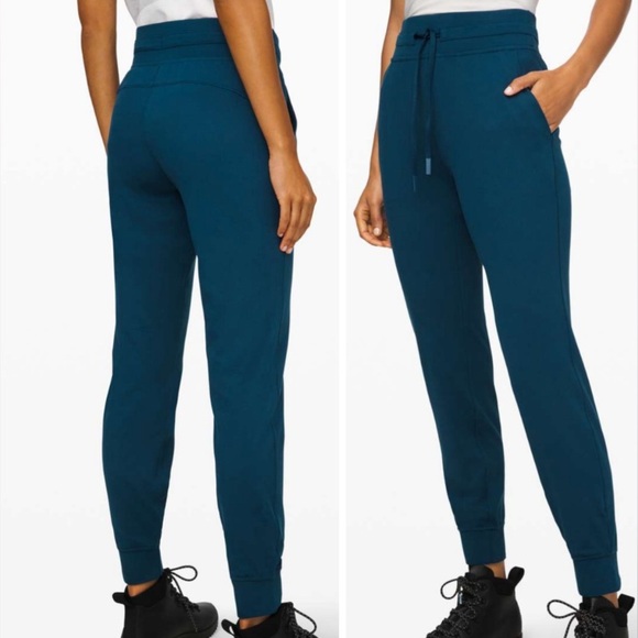 lululemon athletica Pants - Lululemon Ready To Rulu Jogger Pants Night Diver Blue Womens 10 Soft Stretch